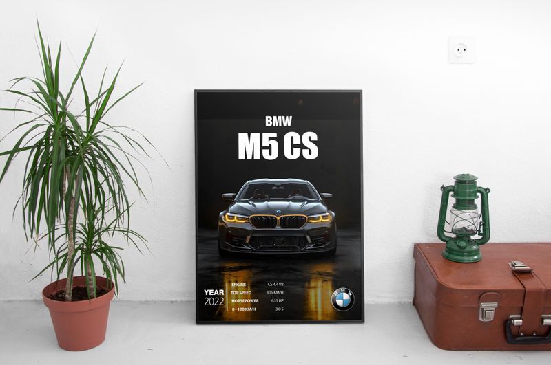 BMW M5 CS Постер (2022)