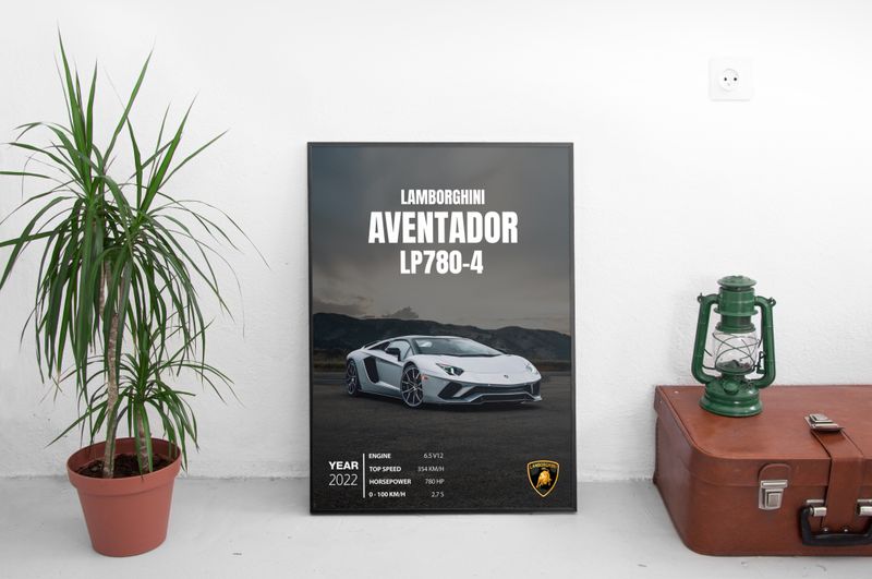 Lamborghini AVENDATOR LP780-4 Постер (2022)