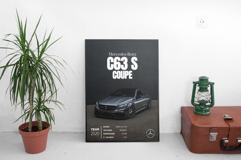 Mercedes-Benz C63 S Coupe Постер (2020)