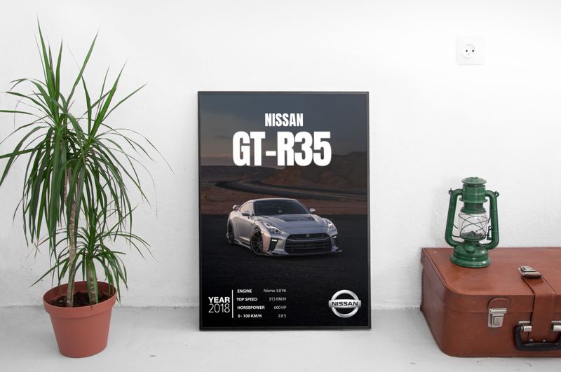 Nissan GT-R35 Постер (2018)