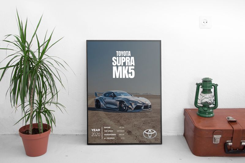 Toyota SUPRA MK5 Постер (2020)