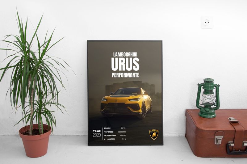 Lamborghini URUS Perfomante Постер (2023)