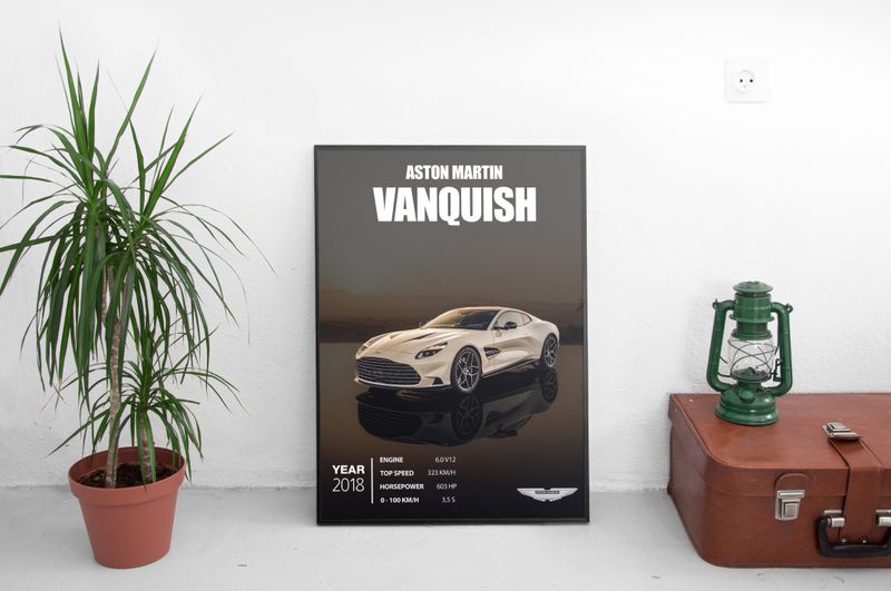 Aston Martin Vanquish Постер (2018)