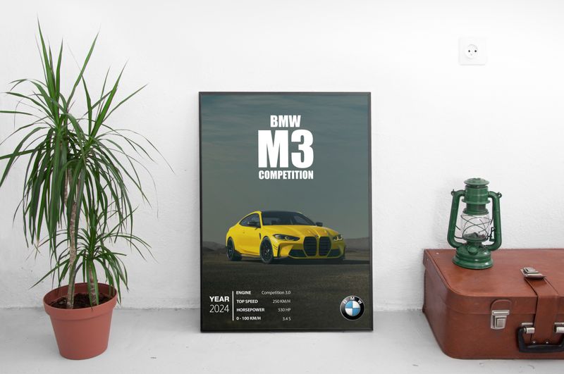 BMW M3 Competition Постер (2024)