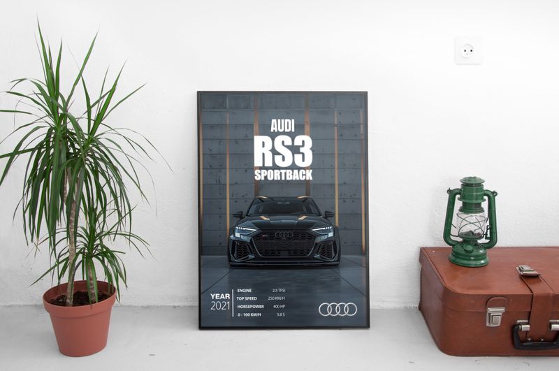 Audi RS3 Постер (2021)