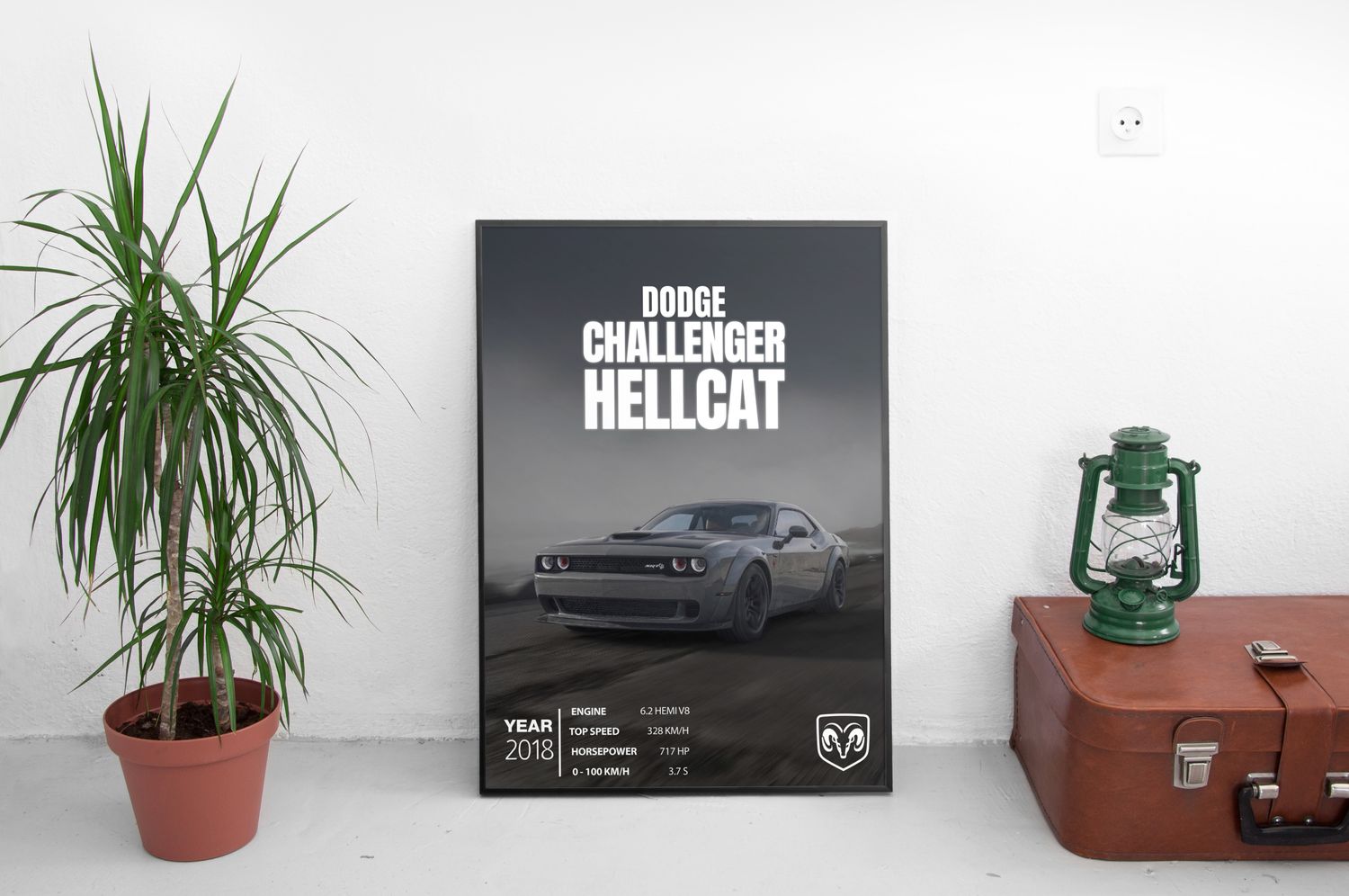 Dodge Challenger Постер (2018)