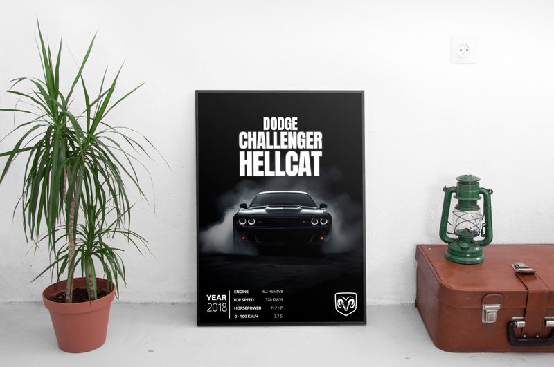 Dodge Challenger Постер (2018)