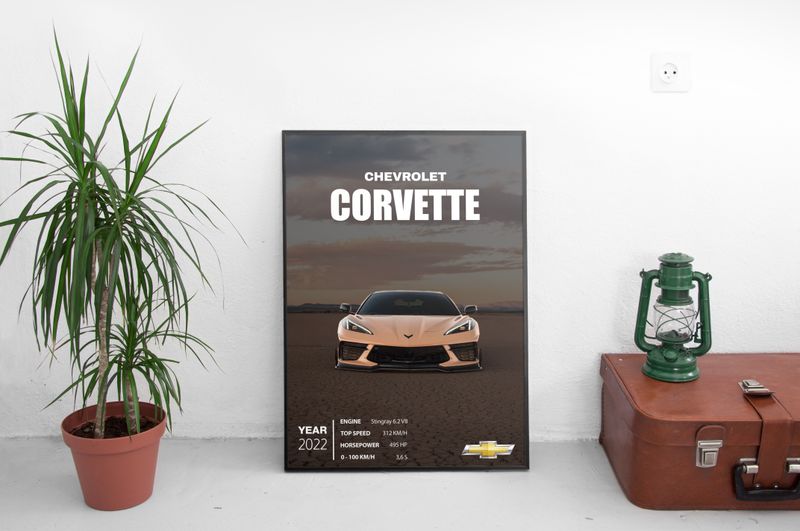 Chevrolet Corvette Постер (2022)