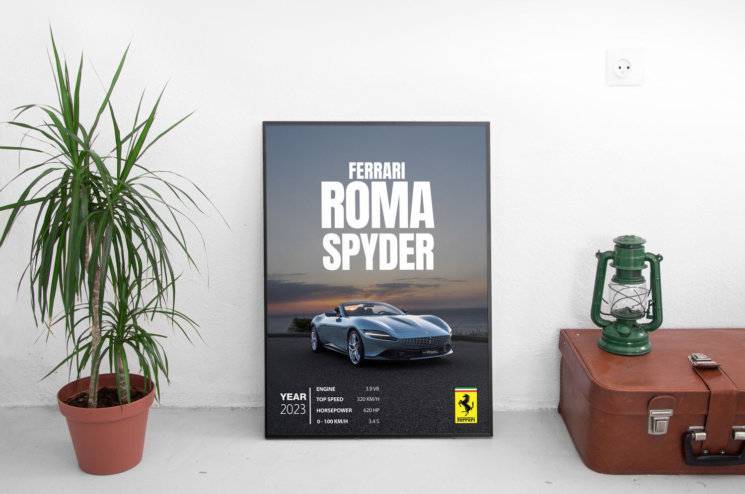 Ferrari Roma Spyder Постер (2023)