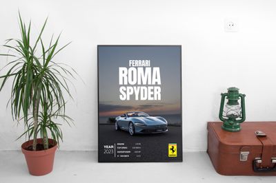 Ferrari Roma Spyder Постер (2023)