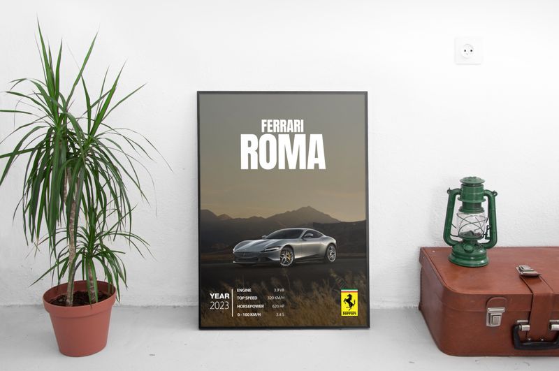 Ferrari Roma Постер (2023)