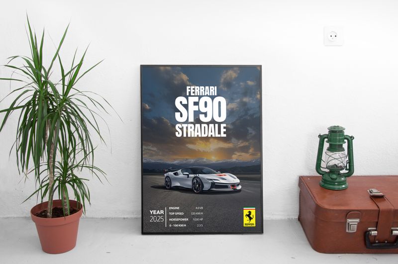 Ferrari SF90 Stradale Постер (2025)
