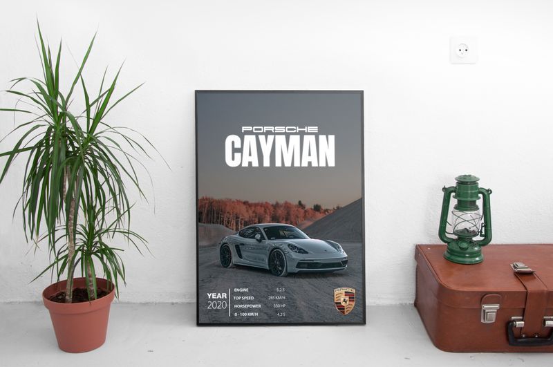 Porsche Cayman Постер (2020)