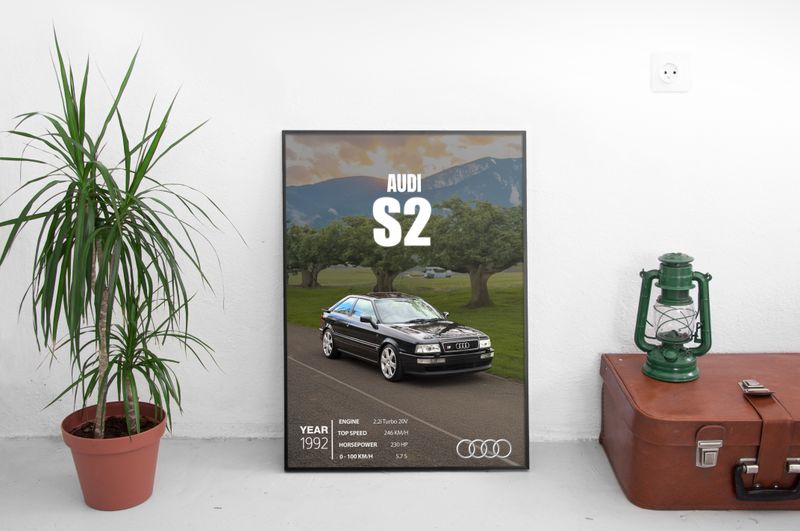 Audi S2 Постер (1992)