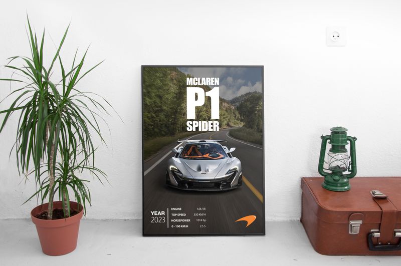 McLaren P1 SPIDER Постер (2023)