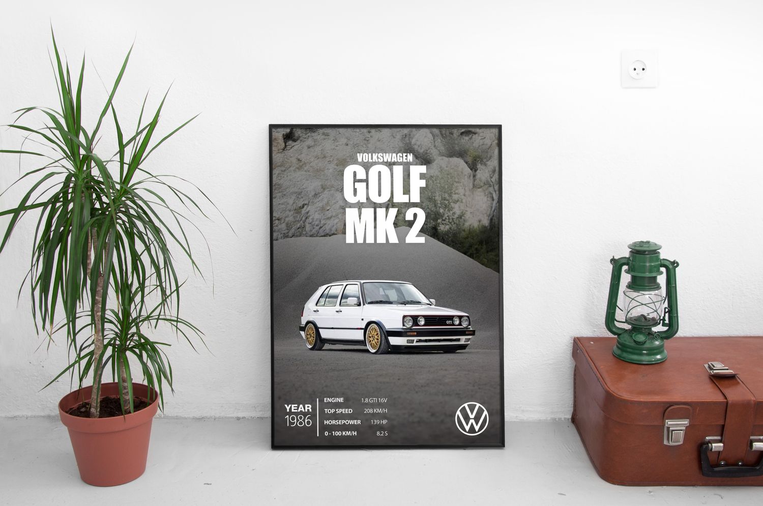 Volskwagen Golf MK2 Постер (1986)