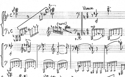 Manol Paskalev - Prelude Nr. 4 'in F' (manuscript, scan, 2006)