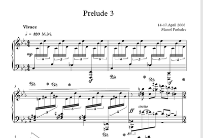 Manol Paskalev - Prelude Nr. 3 (2007)