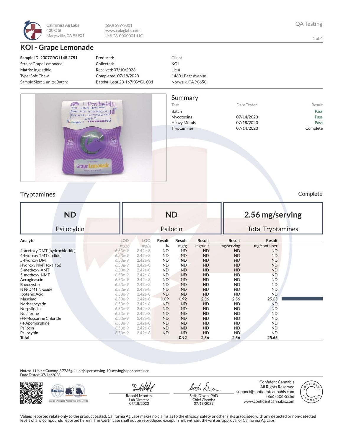 Koi Muscimind Gummies