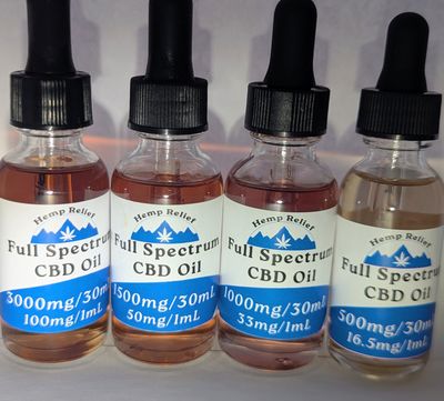 Full Spectrum CBD Tincture 30ml (1oz) Bottle