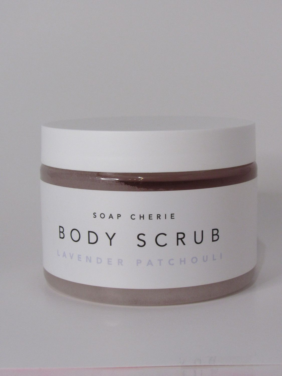 Body Scrub, scent: Lavender Patchouli
