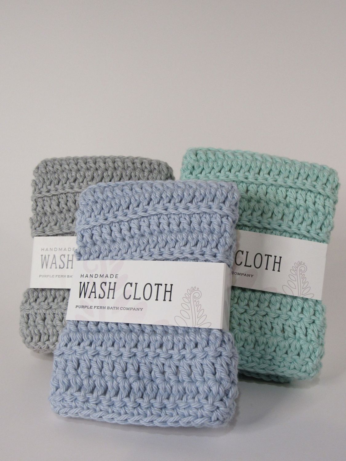 Purple Fern Washcloth