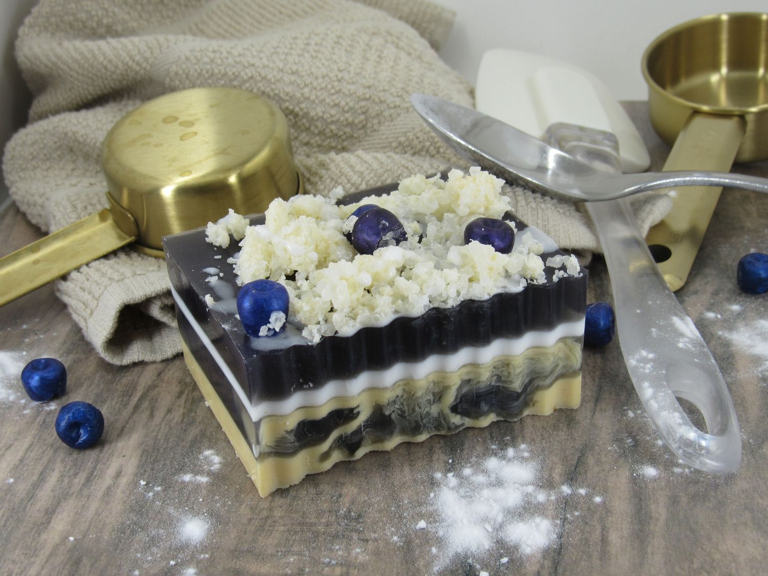 DIY Blueberry Crumble Soap Class