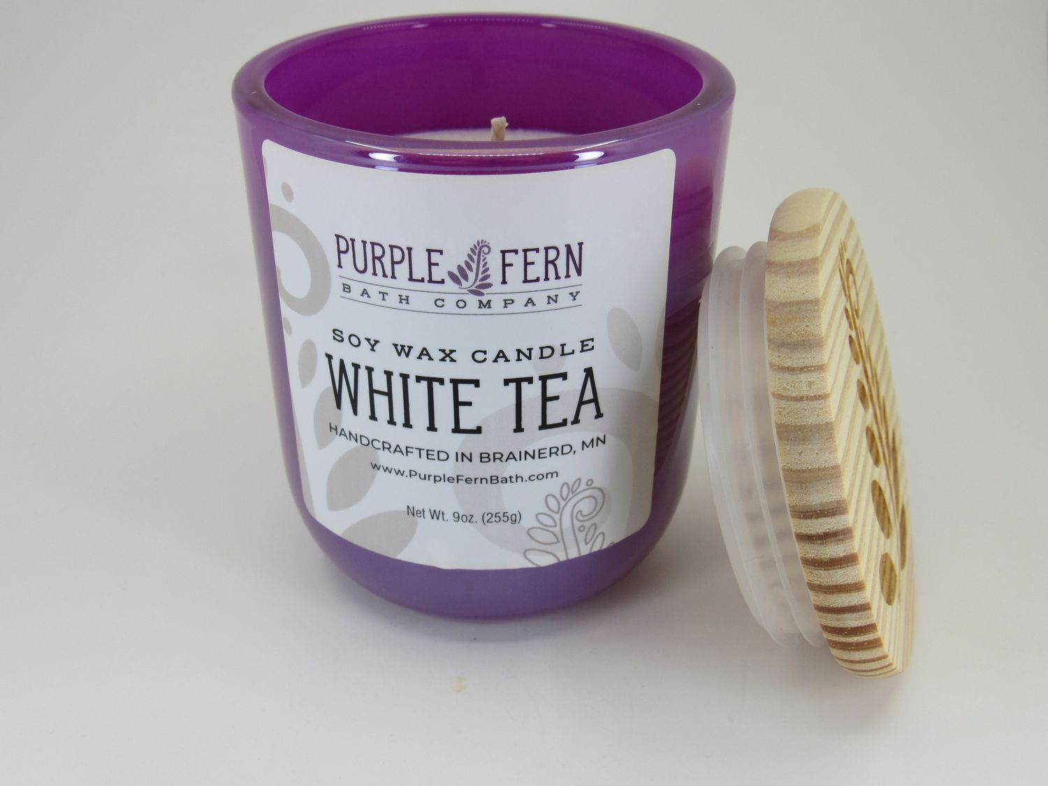 Jar Candle White Tea, Color: Purple Tumbler