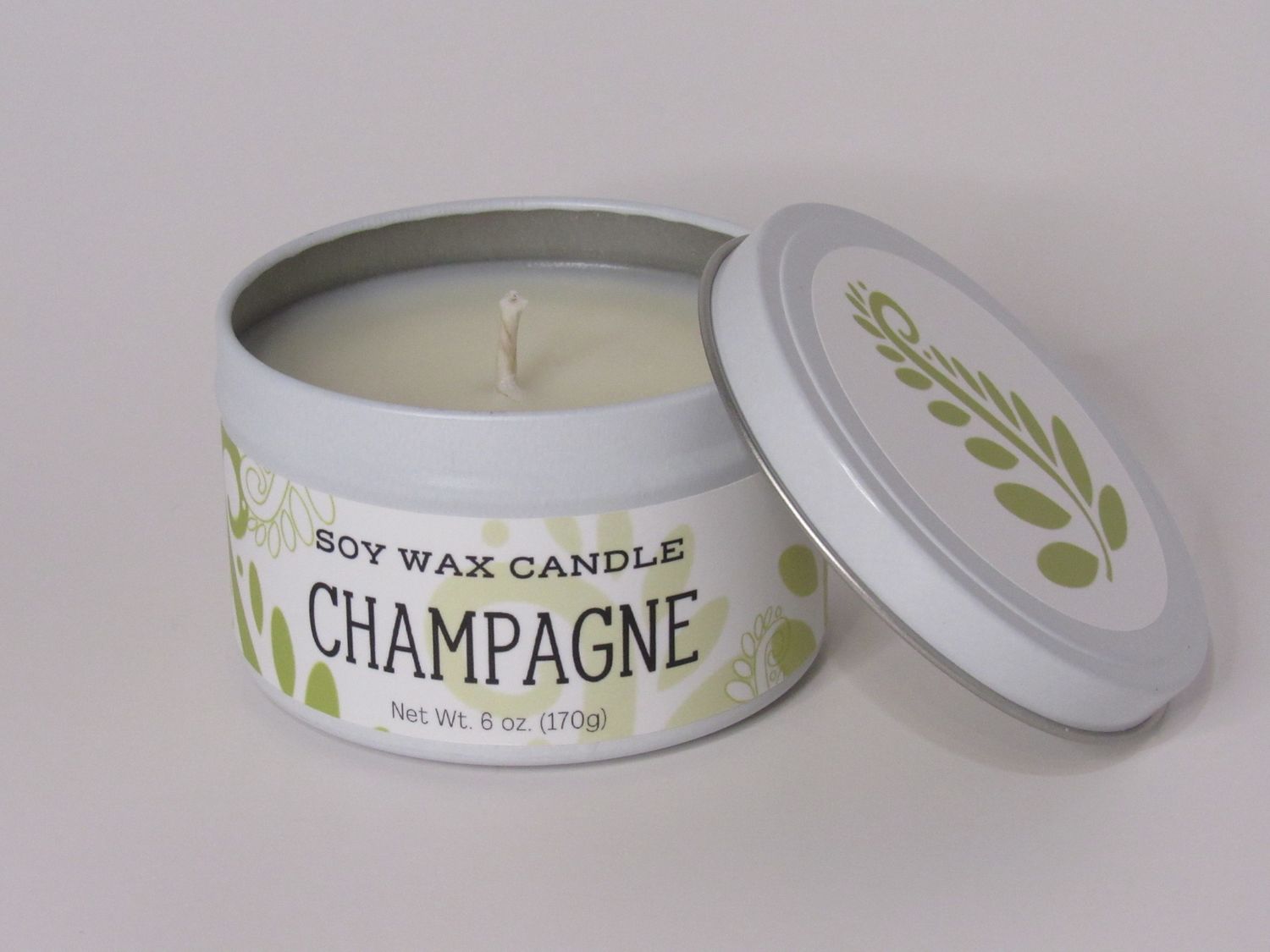 Candle Tin Champagne