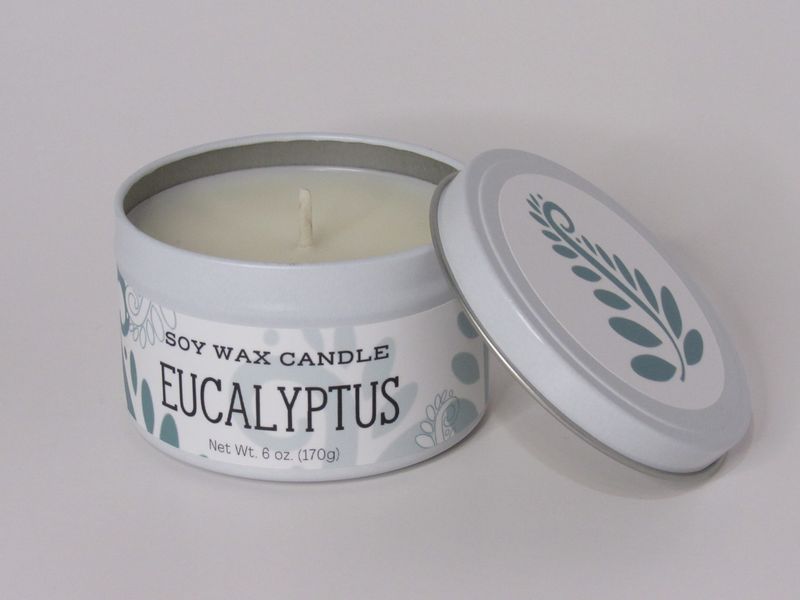 Candle Tin Eucalyptus