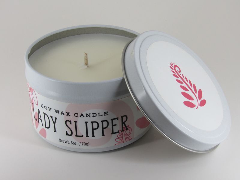 Candle Tin Lady Slipper