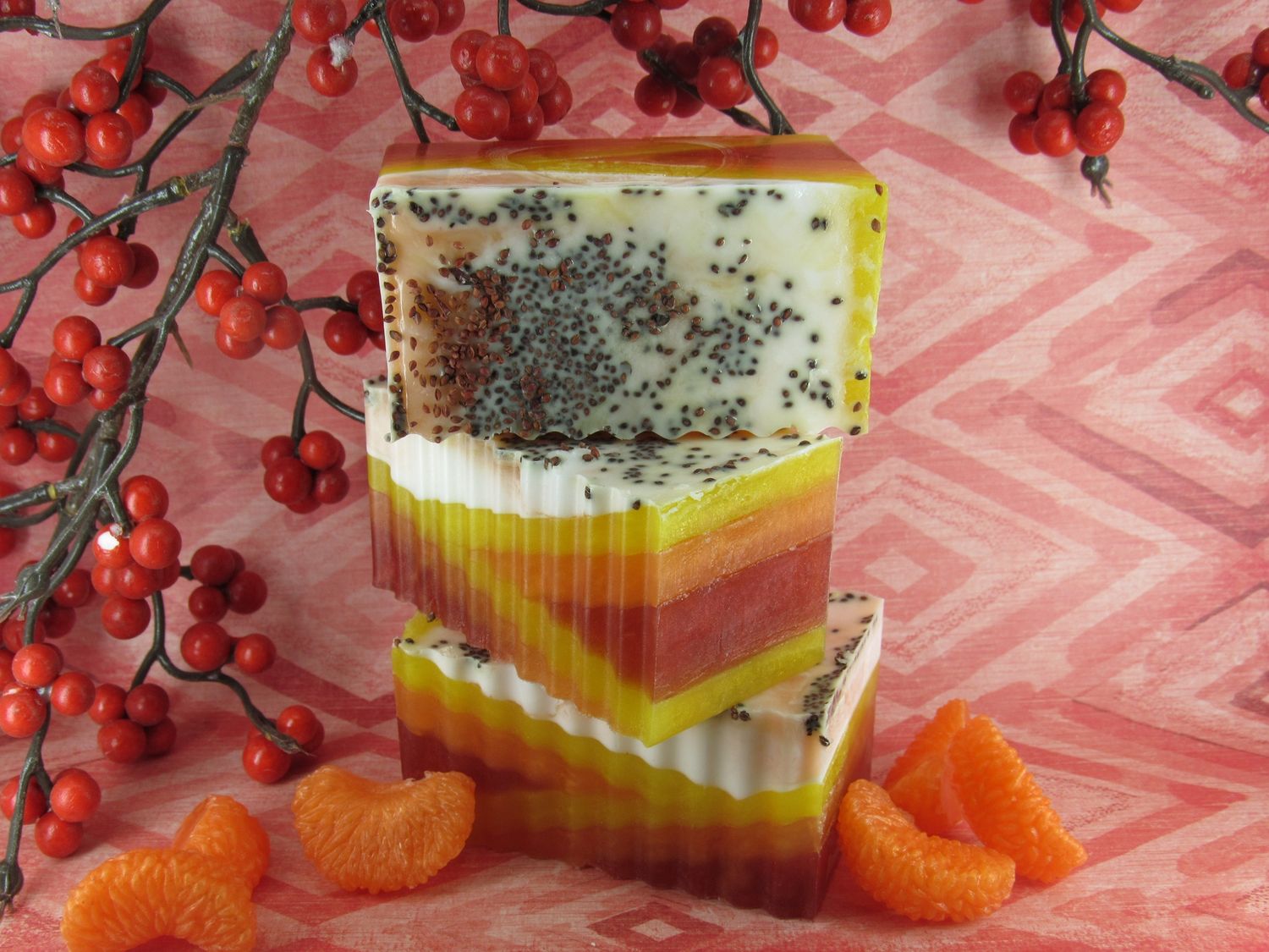 DIY Cranberry Orange Soap