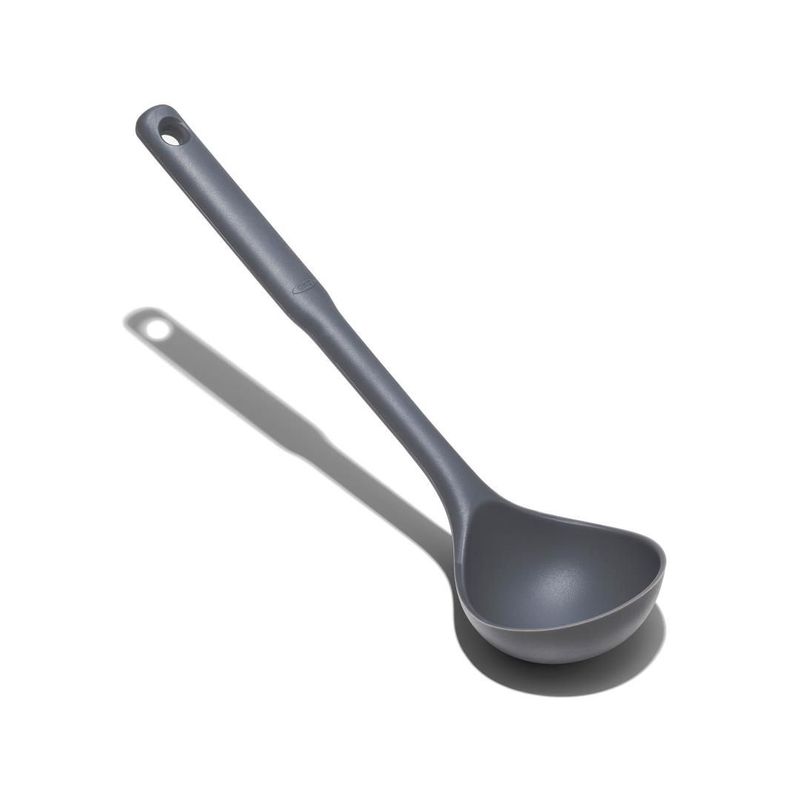 Oxo soeplepel siliconen grijs