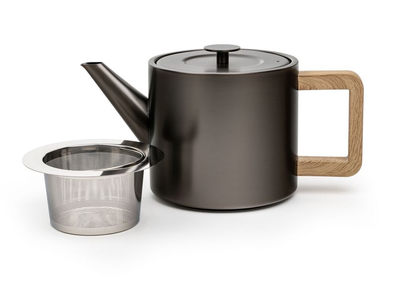 Bredemeijer theepot NARVIK design 1.1 ltr metalic grijs