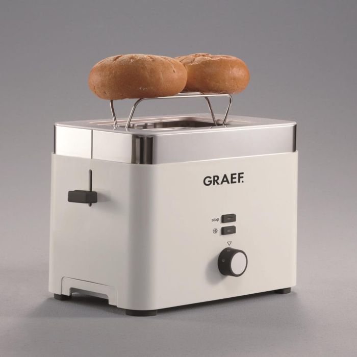 Graef Broodrooster wit, met 6 standen en ontdooistand