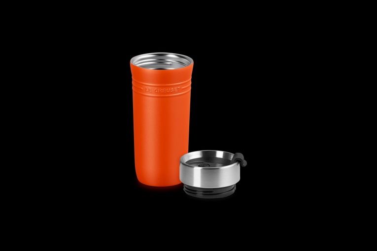 Le Creuset Thermosbeker on the go oranje