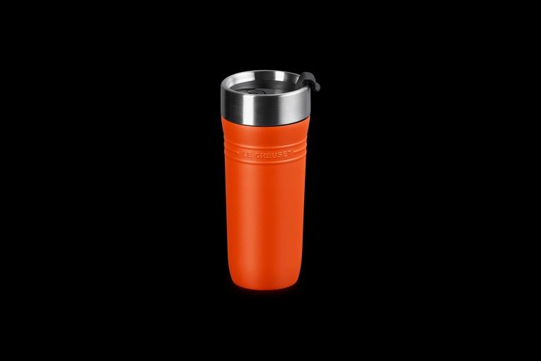 Le Creuset Thermosbeker on the go oranje
