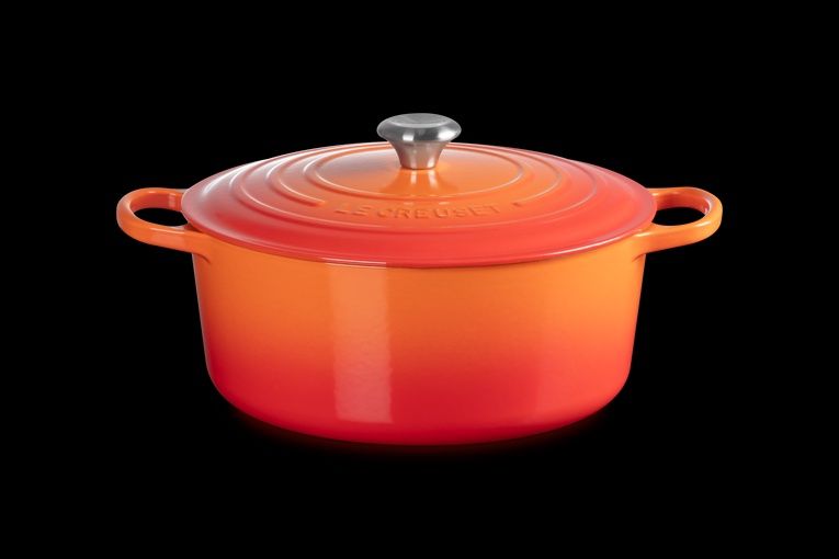 Le Creuset braadpan rond 24cm hoog oranje