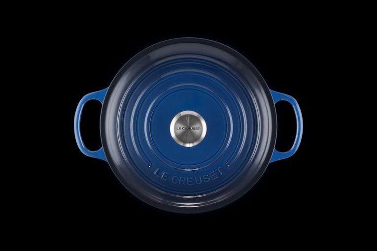 Le Creuset braadpan rond 24cm hoog Azure