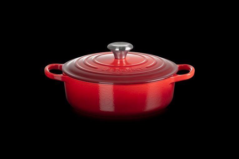 Le Creuset braadpan laag 30 cm  Cerise
