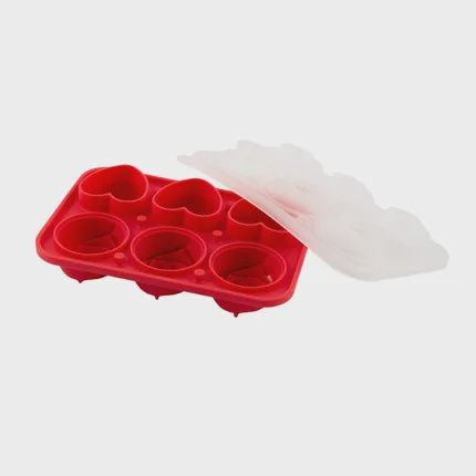 Dotz ijsblokjesvorm siliconen hart/roos