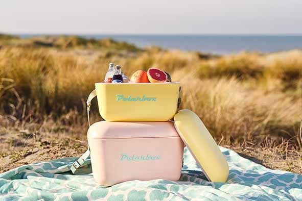 Polarbox koelbox Geel-Cyaan 20 liter