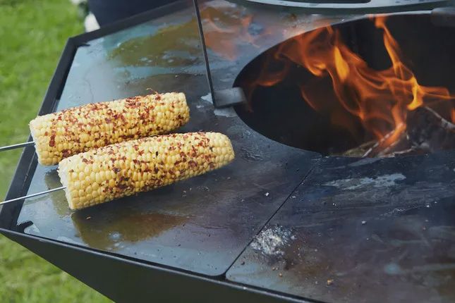 Barbecook Nestor Cortenstaal met zijtafels
