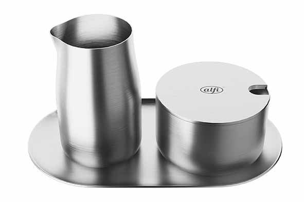 Alfi setje Melkkannetje  en Suikerpotje RVS