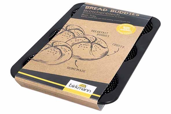 Birkmann Bead Buddies bakblik voor 6 broodjes -non stick geperforeerd