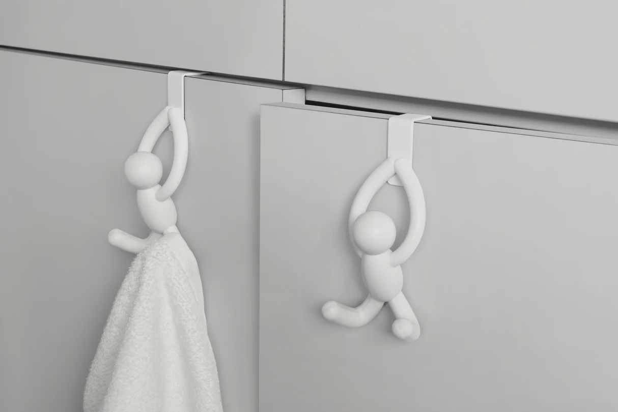 Buddy Deur HakenCabinet Hooks -Wit