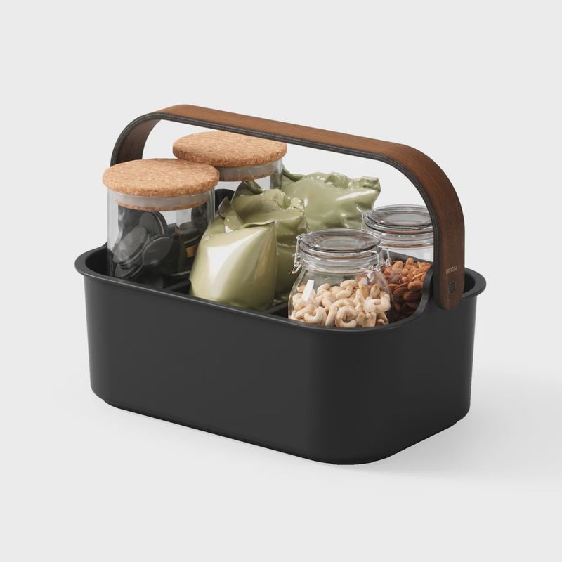 Bellwood Opbergbak - Zwart-Walnoot