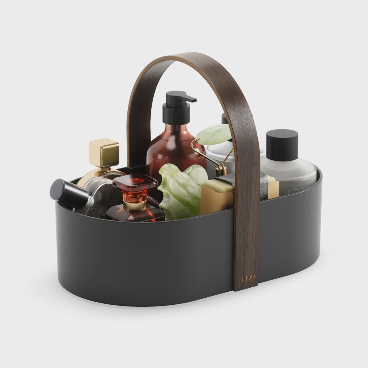 Bellwood Opbergcaddy - Zwart-Walnoot