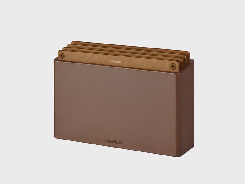 Combekk Cuttingboard Station 4pcs Brown/Brown