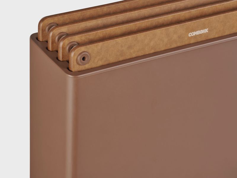 Combekk Cuttingboard Station 4pcs Brown/Brown